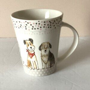 Casa Signature Dog Lovers White Ceramic Coffee Tea Mug Cold Hot Drinks Kitchen